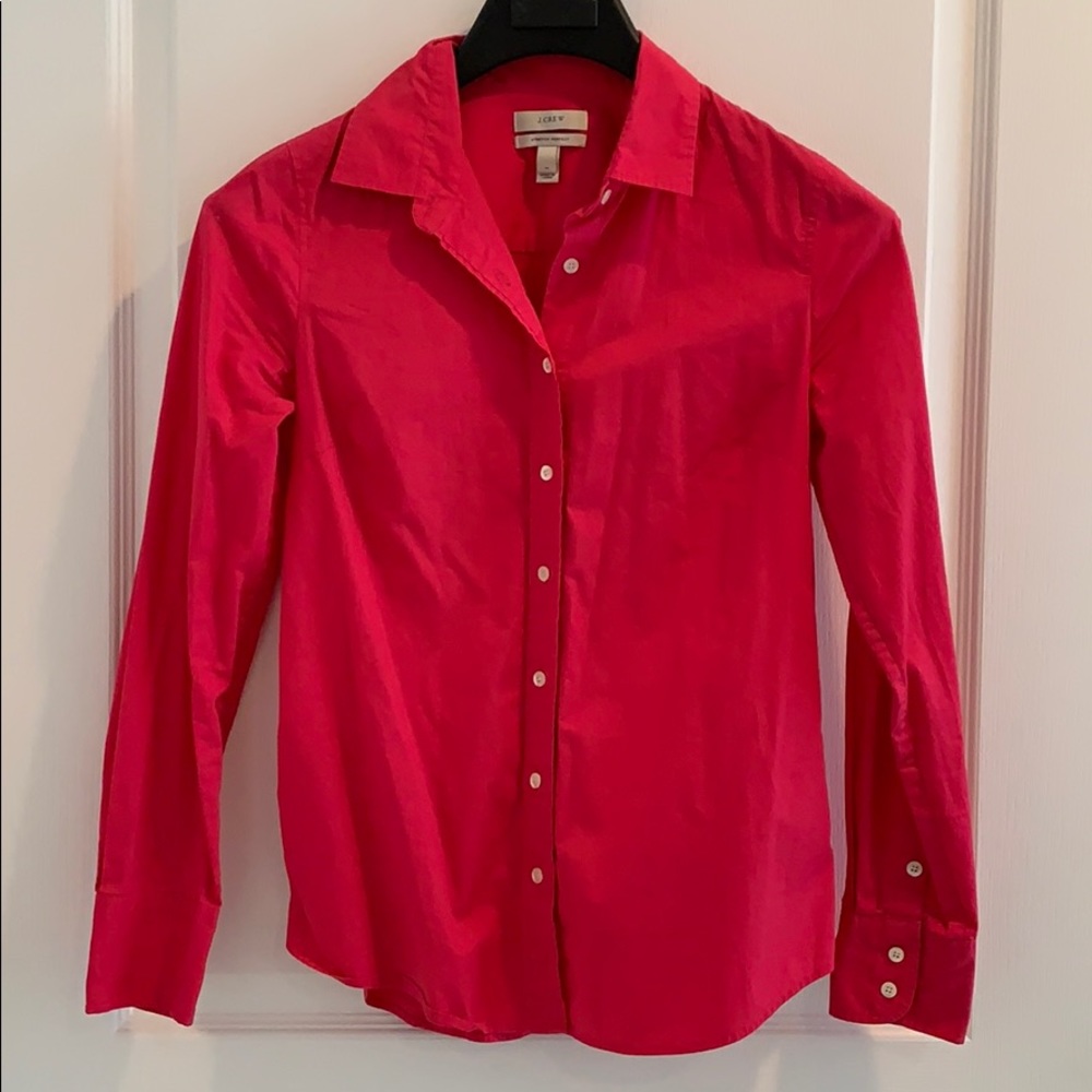 J. Crew Dress Shirt (Hot Pink)